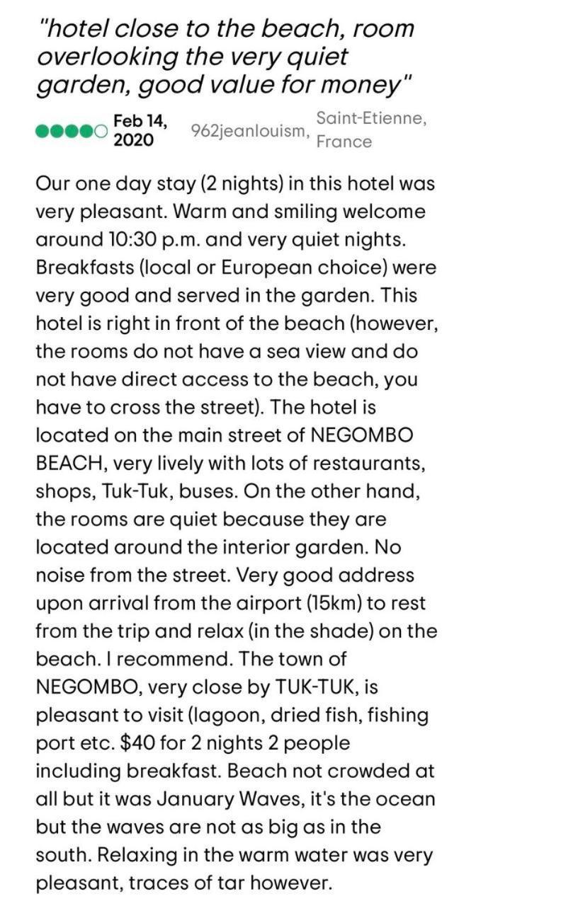 Village Inn Resort Νεγκόμπο Εξωτερικό φωτογραφία
